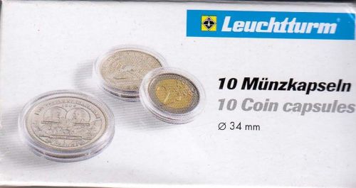 Münzkapsel CAPS 34 mm Neu