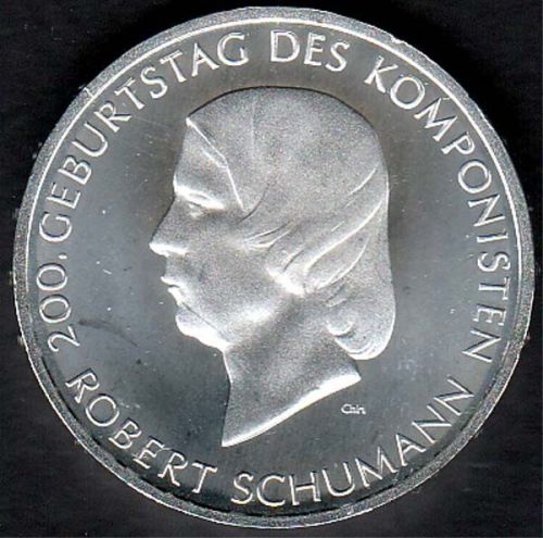 Deutschland 10 € Robert Schumann 2010