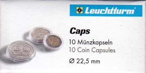 Münzkapsel CAPS 22,5 mm für 20 Euro-Cent Neu