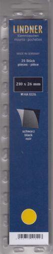 Lindner Hawid Streifen 210x26 schwarz, 1026 Neu
