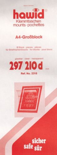 Hawid Blockstreifen 297x210d, glasklar 2318 Neu