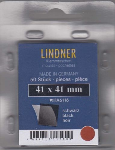 Lindner Hawid Taschen 41x41 schwarz, 6116 Neu
