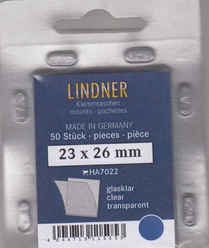 Lindner Hawid Taschen 23x26 glasklar 7022 Neu