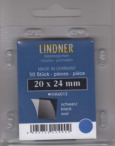 Lindner Hawid Taschen 20x24 schwarz 6013 Neu