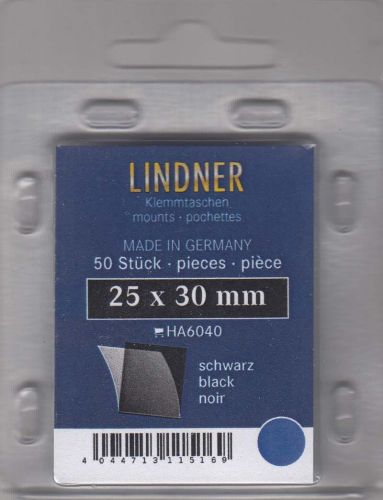 Lindner Hawid Taschen 25x30 schwarz 6040 Neu