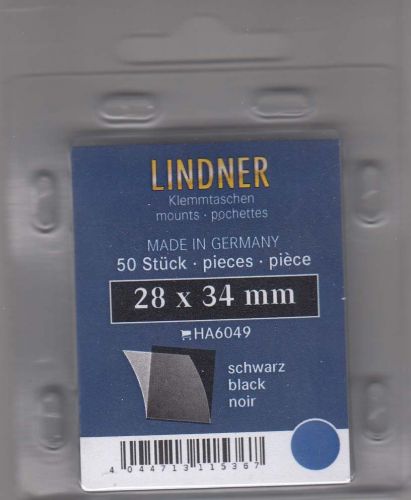 Lindner Hawid Taschen 28x34 schwarz 6049 Neu