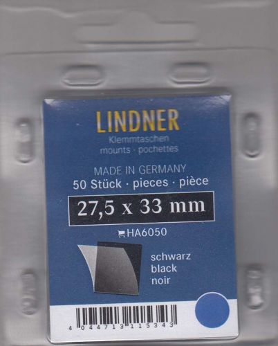 Lindner Hawid Taschen 27,5x33 schwarz 6050 Neu