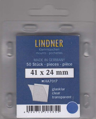 Lindner Hawid Taschen 41x24 glasklar 7017 Neu