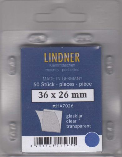 Lindner Hawid Taschen 36x26 glasklar 7026 Neu