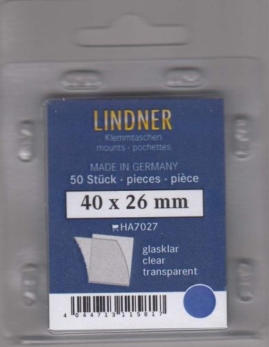 Lindner Hawid Taschen 40x26 glasklar 7027 Neu