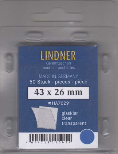 Lindner Hawid Taschen 43x26 glasklar, 7029 Neu