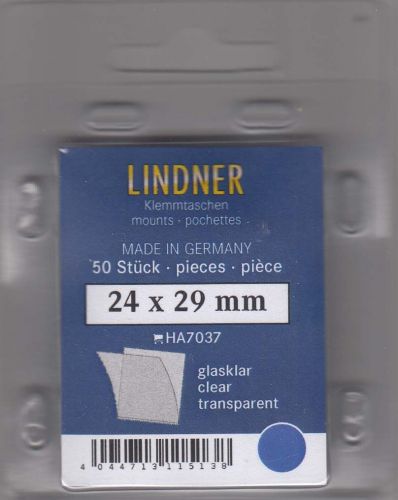 Lindner Hawid Taschen 24x29 glasklar 7037 Neu
