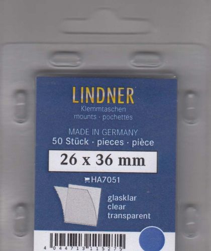 Lindner Hawid Taschen 26x36 glasklar, 7051 Neu