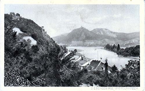 AK Siebengebirge und Rolandseck, ungelaufen