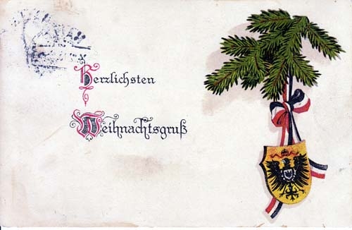 AK Herzlichsten Weihnachtsgruß, gelaufen