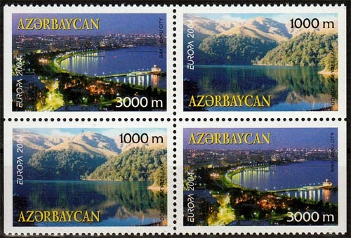 Aserbaidschan MiNr. 573/74 D ** Europa: Ferien