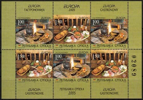 Bosnien Herzegovina (serb.) MiNr. H-Blatt 8 ** Europa: Gastronomie