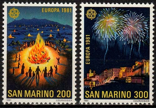 San Marino MiNr. 1225/26 ** Europa: Folklore