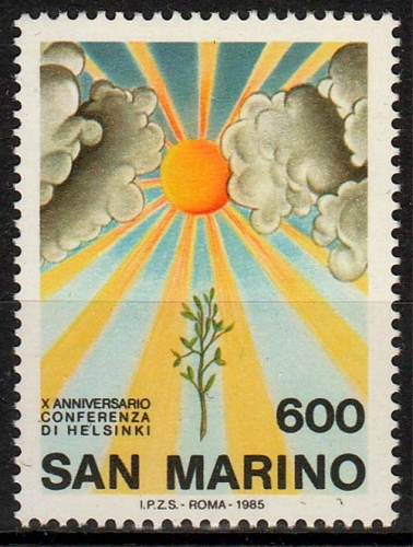 San Marino MiNr. 1323 ** 10. Jahrestag der Unterzeichnung der KSZE-Schlussakte