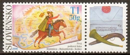 Slowakei MiNr. 595 Zf ** Tag der Breifmarke