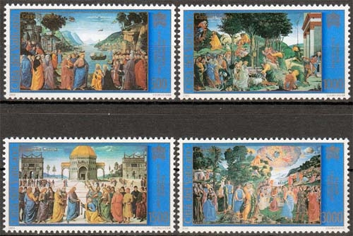 Vatikan MiNr. 1341/44 ** Fertigstellung Restaurierungsarb. Sixtinischen Kapelle