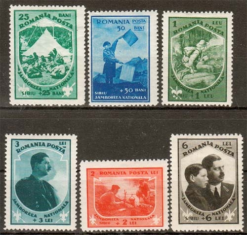 Rumänien MiNr. 437/42 * Nationales Pfadfinderlager Sibiu