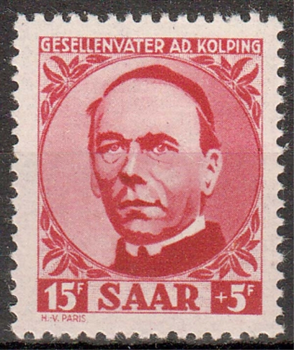 Saarland MiNr. 289 ** 85. Todestag von Adolf Kolping