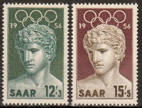 Saarland MiNr. 371/72 ** Olympische Sommerspiele