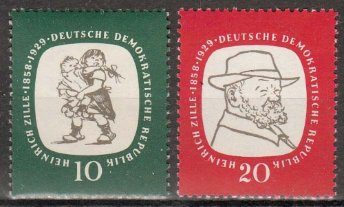 DDR MiNr. 624/25 ** Heinrich Zille