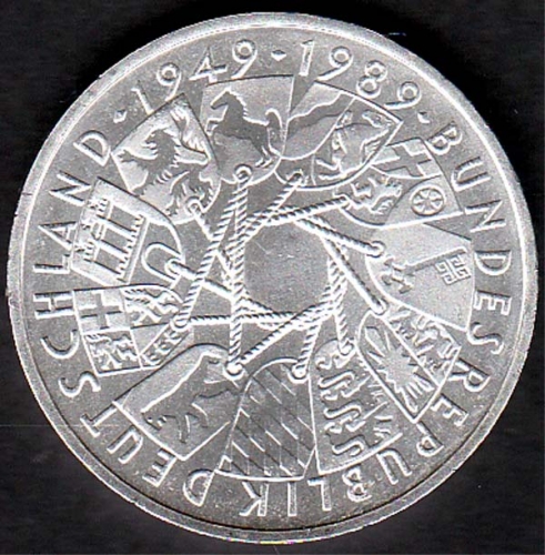 10 DM 40 Jahre Bundesrepublik, 1989