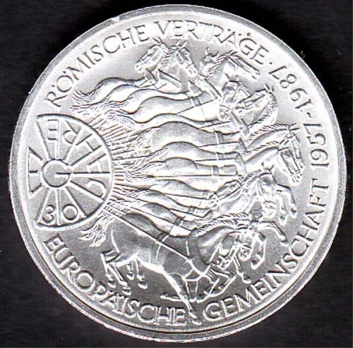 10 DM 30 Jahre Römische Verträge, 1987