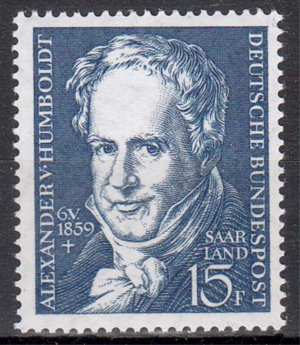 Saarland MiNr. 448 ** 100. Todestag von Alexander Freiherr von Humboldt