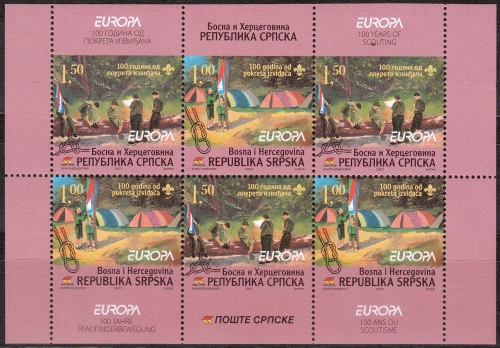 Bosnien Herzegovina (serb.) MiNr. H-Blatt 10 ** Europa: Pfadfinder