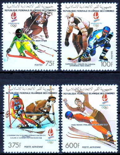 Komoren MiNr. 950/53 A ** Olympische Winterspiele 1992