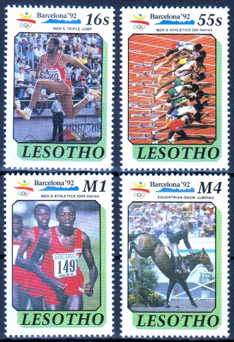 Lesotho MiNr. 860/63 ** Olympische Sommerspiele 1992
