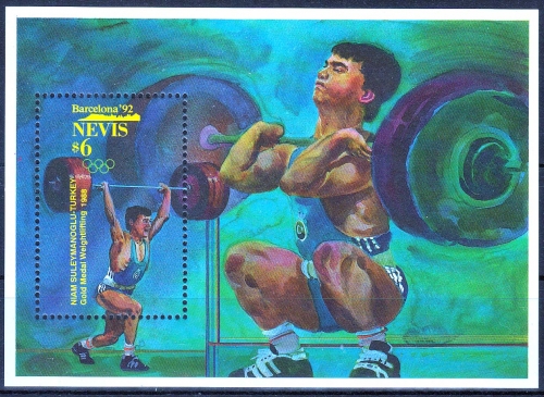 Nevis MiNr. Bl. 44 ** Olympische Sommerspiele in Barcelona