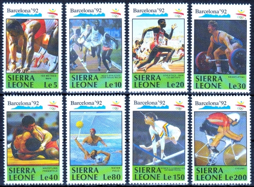 Sierra Leone MiNr. 1509/16 ** Olympische Sommerspiele 1992