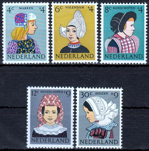 Niederlande MiNr. 755/59 ** "Voor het Kind" Kindertrachten