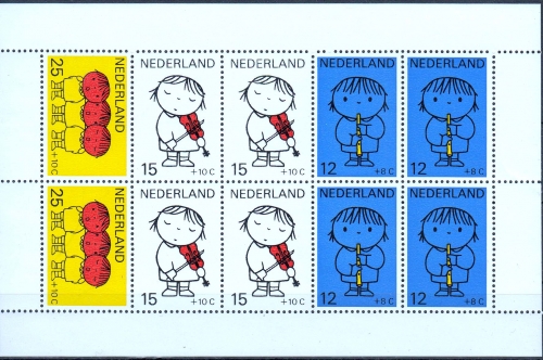 Niederlande MiNr. Bl. 8 ** "Voor het Kind" Zeichnungen von Dick Bruna