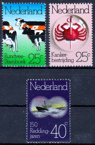 Niederlande MiNr. 1032/34 ** Jahrestage