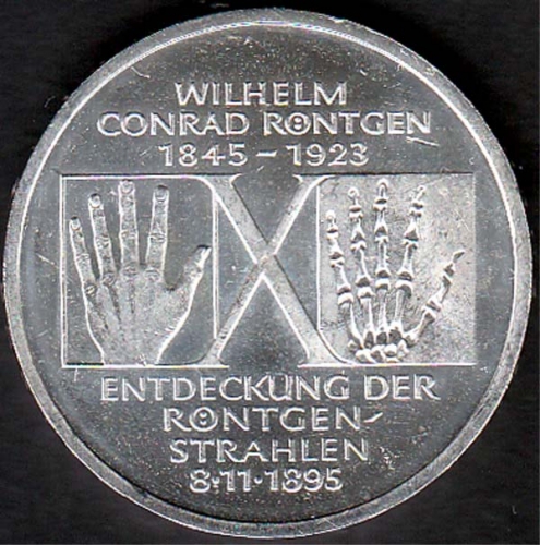 10 DM Wilhelm Conrad Röntgen, 1995