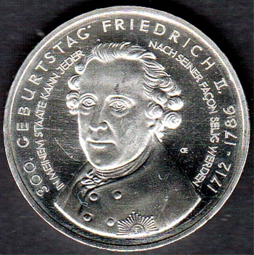 Deutschland 10 € 300. Geburtstag Friedrich II. 2012