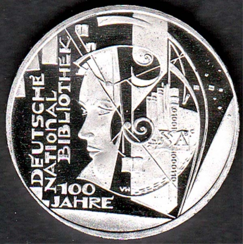 Deutschland 10 € 100 Jahre Deutsche Nationalbibliothek 2012