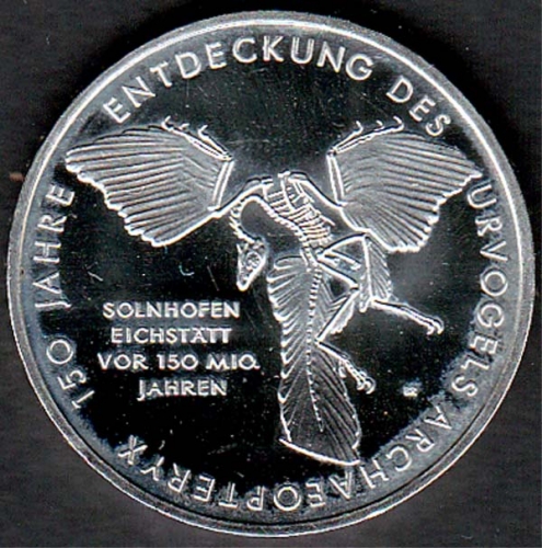 Deutschland 10 € 150 Jahre Entdeckung des Urvogels Archäopteryx 2011