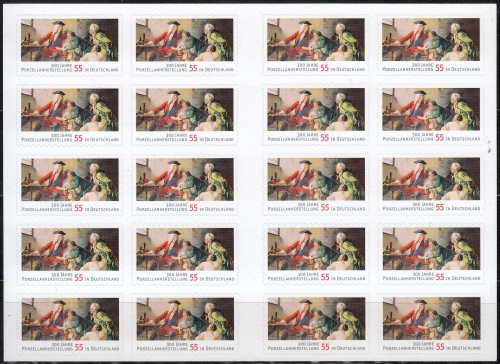 Bund MiNr. 2816 **, FB 11, Porzellanherstellung auf Folienblatt