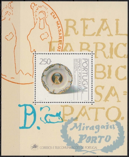 Portugal MiNr. Bl. 76 ** Fayencen