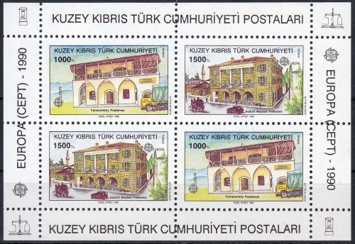 Zypern türk. Block 8 ** Europa: Postalische Einrichtungen