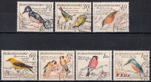Tschechoslowakei MiNr. 1163/69 O Vögel