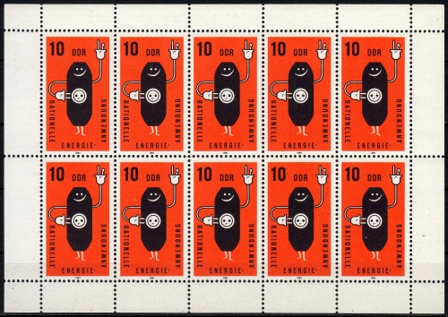 DDR MiNr. Klbg. 2601 ** Rationelle Energieanwendung