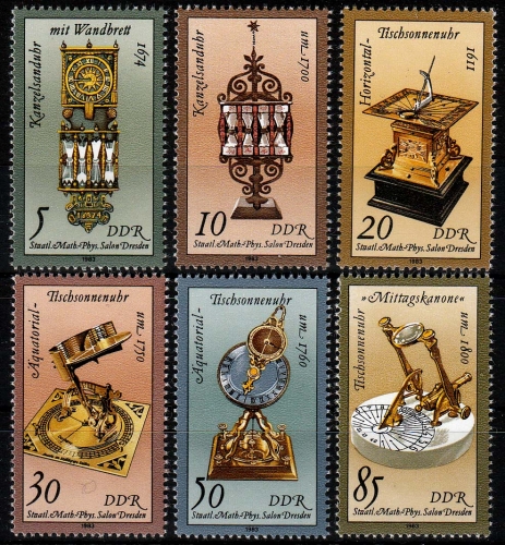 DDR MiNr. 2796/01 ** Kostbare Sand- und Sonnenuhren